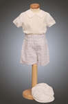 Dawson linen outfit with matching hat