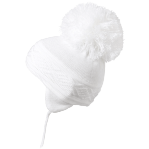 Satila Malva white pom hat-0