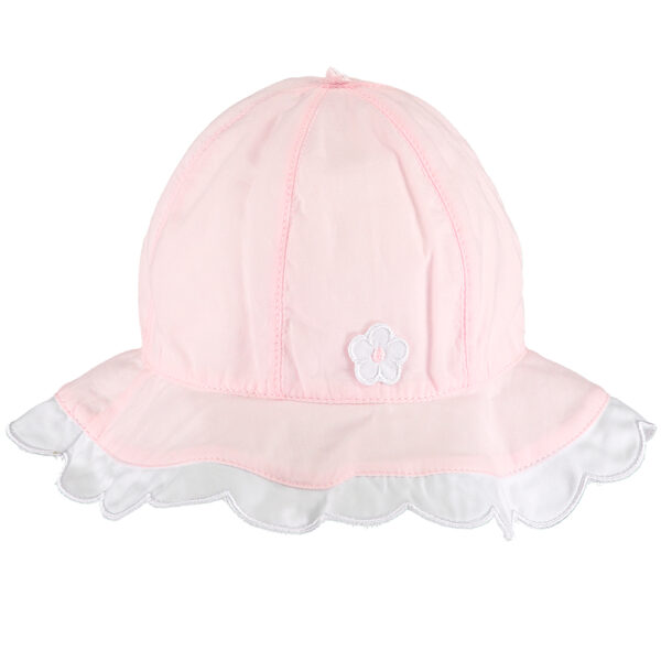Emile Et Rose Monica Pale Pink Lawn Hat With Scallop Brim Ref:4755PP/18S