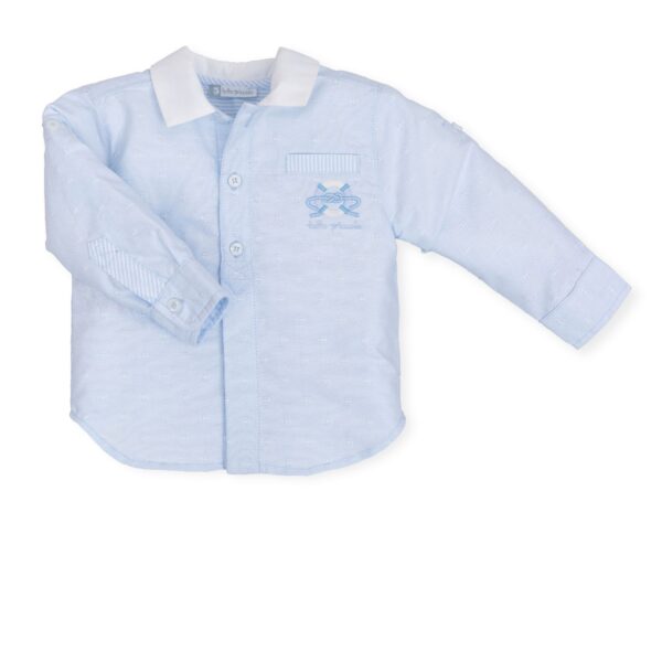 Tutto Piccolo Blue/White Jumper Shirt And Shorts Set 6815S19 / 6016S19 / 6345S19-3605