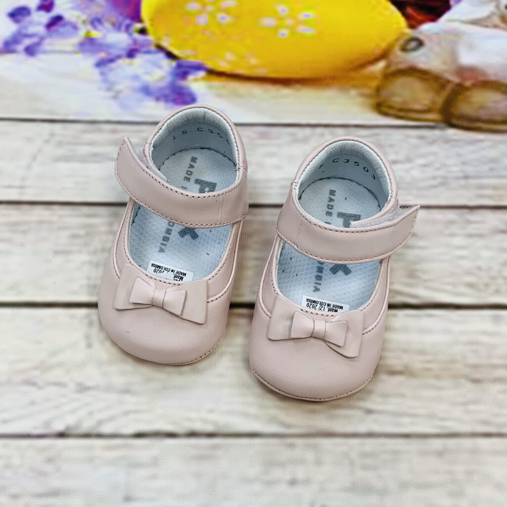 Danica baby girls pram shoe pink Niamh & Ruby's